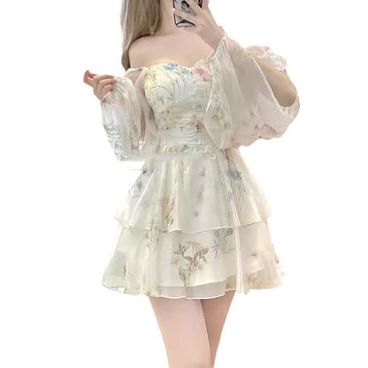 qgtao cybergoth dress to impress French Style Dress 2024 Autumn New Fashion Women's Floral Skirt