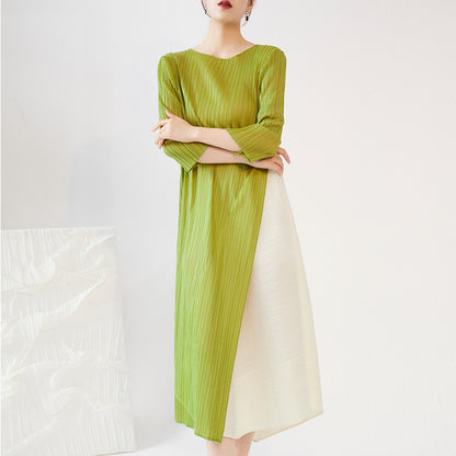 High quality pleated dress medium and long irregular long dress source super factory OEM custom skirt dress