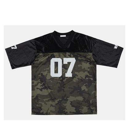 qgtao 90s streetwear Retro Hip Hop Jersey Loose Short Sleeve T-shirt for Women 2024 Summer New High Street American Half Sleeve Top Fashion