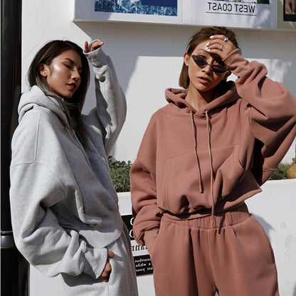 qgtao 2000s fashion 2024 Autumn and Winter Women's New Casual Sweater Jacket Sports Suit Women's Fashion Casual