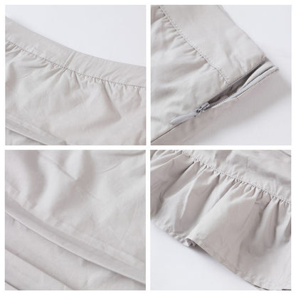 High-waisted fishtail skirt for women's summer new high-waisted thin lotus leaf edge a-word pleated hip-wrapped skirt for children's summer