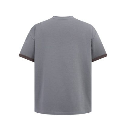 2025 1209 2025n Street 2025 Summer Neutral Deconstruction High Sense Embroidery Design Men's Loose Short Sleeve T-Shirt