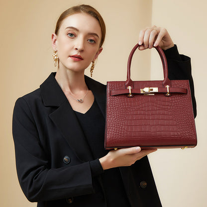 2025 Large capacity bag women's 2021 new women's leather handbag crossbody wedding shoulder bag high sense mother bag