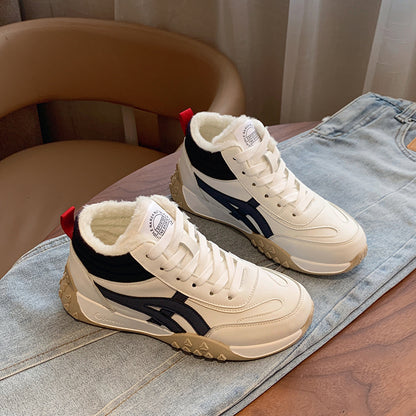 ins Korean version of the new velvet Forrest Gump shoes high-top women's popular winter student running sports platform leisure NK858