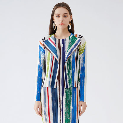 Miyake spring new models fashionable temperament slim dress thin waist slouching medium and long skirt children