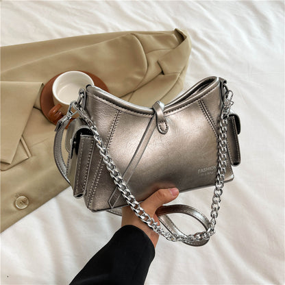 2025 Crossbody bag autumn and winter Korean version of high-end women's bag new fashionable and simple shoulder bag to work commuter bag women's wholesale