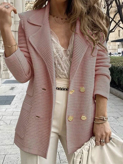 qgtao dti outfits Women's Short Texture Casual Top Long Sleeve Jacket Coat Autumn and Winter New Women's