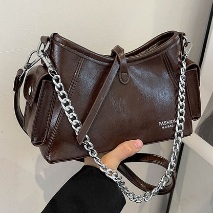 2025 Crossbody bag autumn and winter Korean version of high-end women's bag new fashionable and simple shoulder bag to work commuter bag women's wholesale