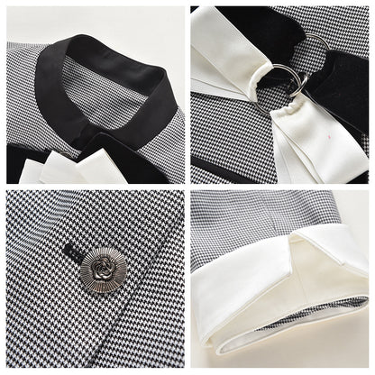 retro equestrian clothes women's autumn and winter women's clothing temperament fashion celebrity style jacket short jacket K9022