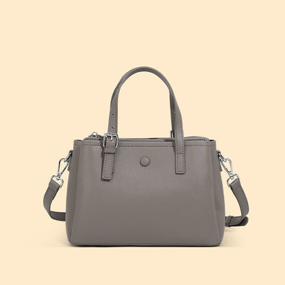 2025 Commuter versatile leather women's bag popular new autumn and winter first-layer cowhide shoulder messenger bag portable tote bag