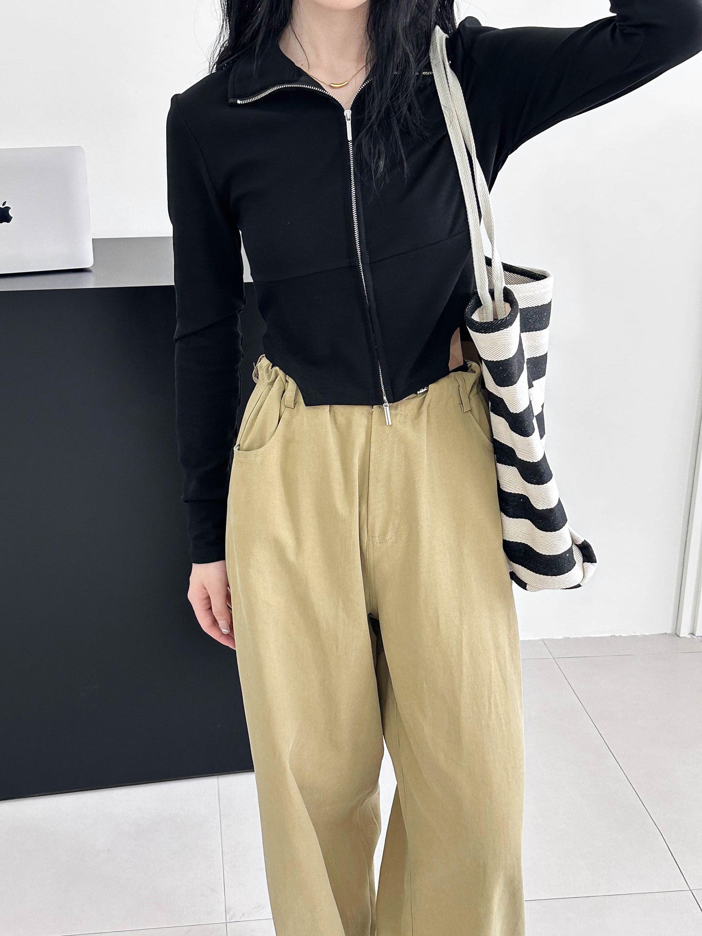 2025 [Spice Girl Wear at First Sight] 2025 Spring Female Korean Slim Sweet and Cool Spice Girl Wind 8659