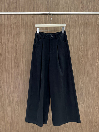 qgtao suede jacket outfit   Daddy Pants Lazy Casual Trendy Large Wide Leg Mopping High Quality Cotton Casual Pants