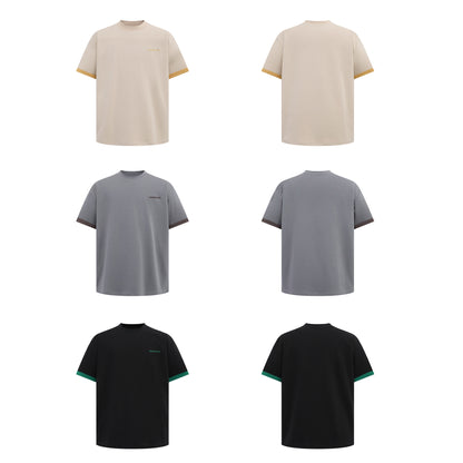 2025 1209 2025n Street 2025 Summer Neutral Deconstruction High Sense Embroidery Design Men's Loose Short Sleeve T-Shirt
