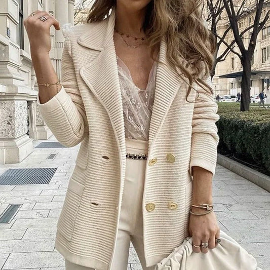 qgtao dti outfits Women's Short Texture Casual Top Long Sleeve Jacket Coat Autumn and Winter New Women's