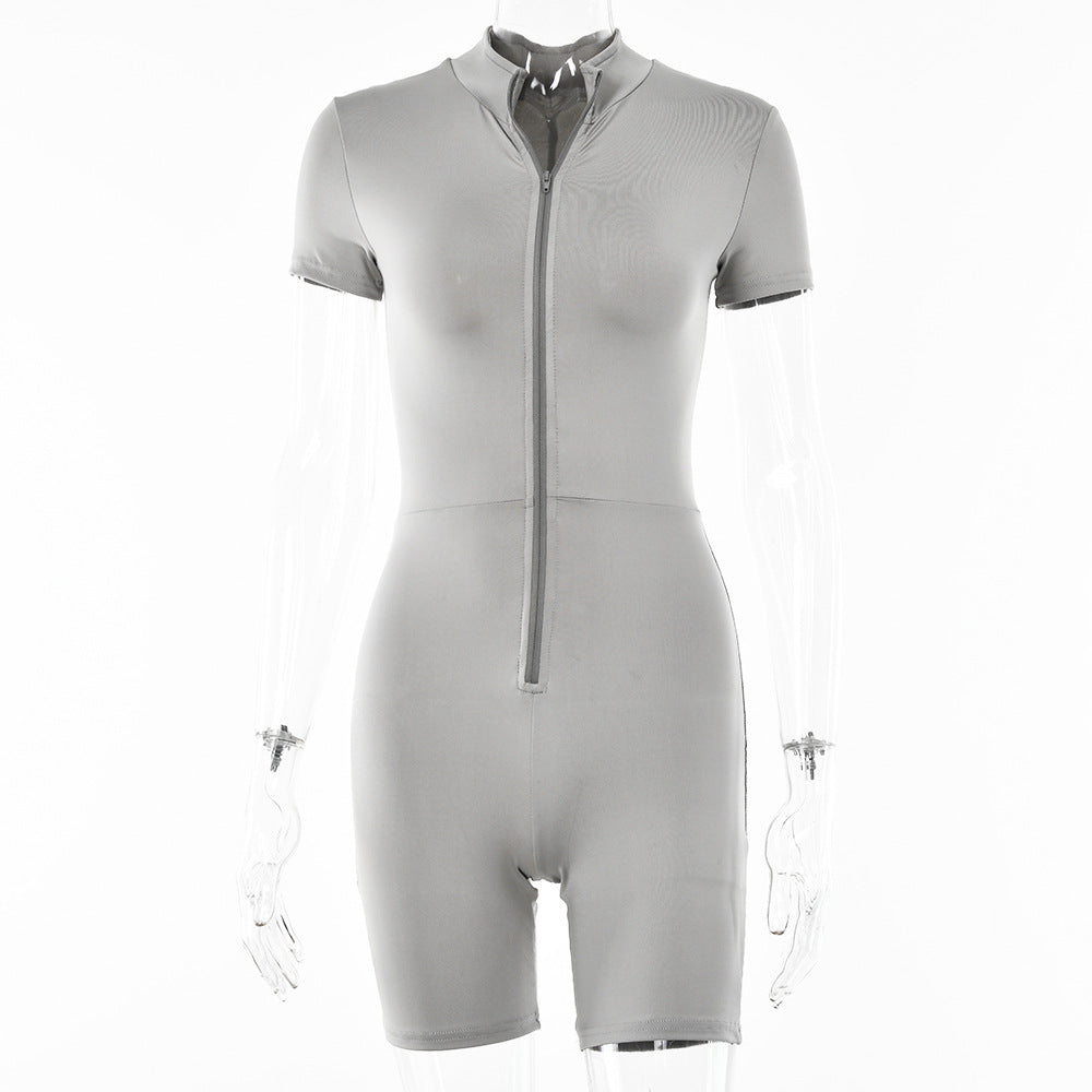 2025  ins fashionable and sexy tight Spice girl jumpsuit, autumn new hot-selling solid color leggings, various combinations