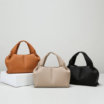 2025 Handbag New Fashion Cloud Bag Women's Niche Design Versatile Shoulder Bag Premium Soft Leather Women's Bag