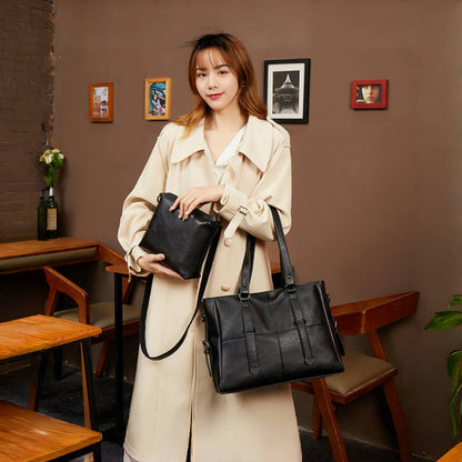 2025 Women's bag popular new women's bag fashionable and versatile New tote bag large-capacity shoulder bag mother and child messenger bag