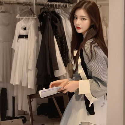 retro equestrian clothes women's autumn and winter women's clothing temperament fashion celebrity style jacket short jacket K9022