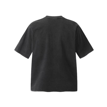2025 F6623 2025n street retro 2025 summer washed old design high-end men's loose short-sleeved T-shirt