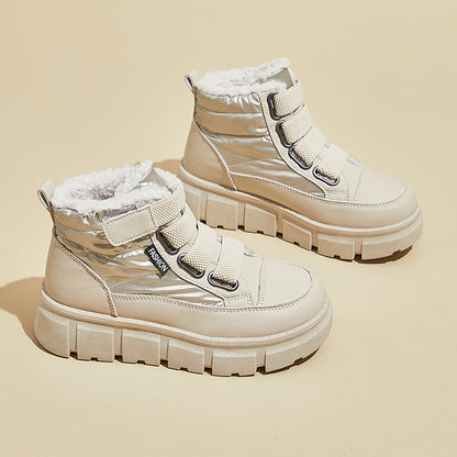 popular winter velvet little white shoes new Korean version ins female students platform heightening sports board shoes casual XT161