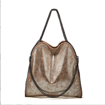 2025 Hot Trade popular New Chain Women's Bag Foldable Women's Bag  Fashion Versatile ZA Portable Women's Satchel