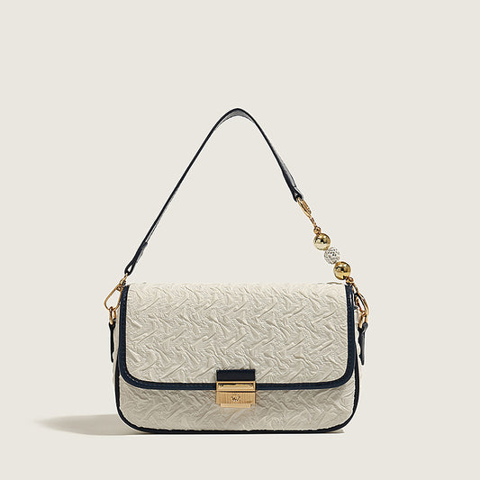 2025 Women's bag new Korean version trendy fashion versatile personality PU picofarad stick armpit bag, retro portable shoulder bag women