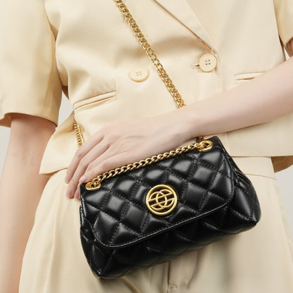 2025 Leather mobile phone bag popular new trend first-layer cowhide women's bag shoulder messenger bag portable high-end underarm bag