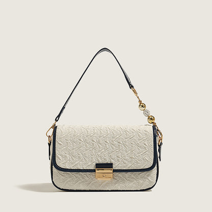 2025 Women's bag new Korean version trendy fashion versatile personality PU picofarad stick armpit bag, retro portable shoulder bag women