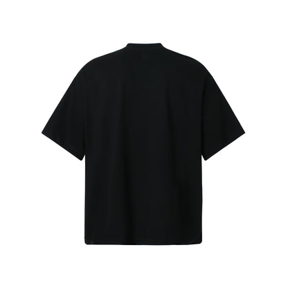 2025 T977 2025n Street 2025 Summer Neutral Retro Letter Map High Sense Design Men's Loose Short Sleeve T-Shirt