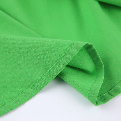 2025 popular summer new  fashion suit cotton and linen short-sleeved trousers two-piece belt design casual women's clothing