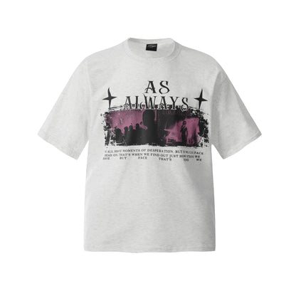 2025 F6600 2025n Street 2025 Summer Painting Pattern High Sense Design Men's Loose Crew Neck Short Sleeve T-Shirt