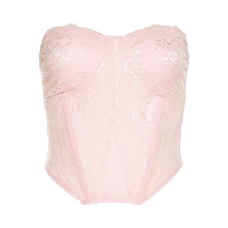 2025 style popular summer new women's clothing solid color sexy chest wrap vest high waist hip wrap slim skirt