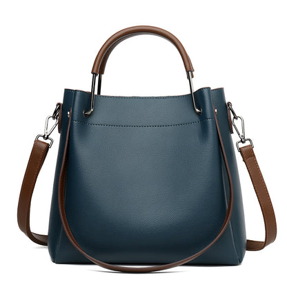 2025 Bucket bag women's new fashion shoulder bag  spring versatile messenger bag large capacity commuter handbag