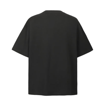 2025 8564 2025n Street 2025 Summer Character Pattern Design Men's Loose High Sense Neutral Short Sleeve T-Shirt