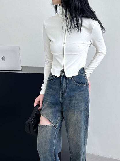 2025 [Spice Girl Wear at First Sight] 2025 Spring Female Korean Slim Sweet and Cool Spice Girl Wind 8659