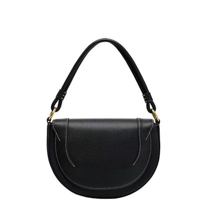 2025 ZA fashion women's bag of the same  summer women's shoulder messenger bag ins texture portable women's bag saddle bag