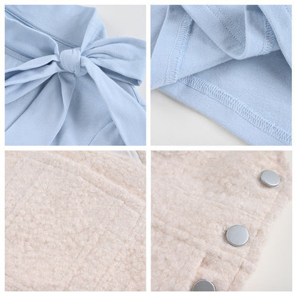 Early spring new fashion versatile casual bottoming shirt high waist loose wide leg drape commuter overalls M1547