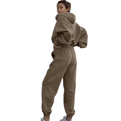 qgtao 2000s fashion 2024 Autumn and Winter Women's New Casual Sweater Jacket Sports Suit Women's Fashion Casual