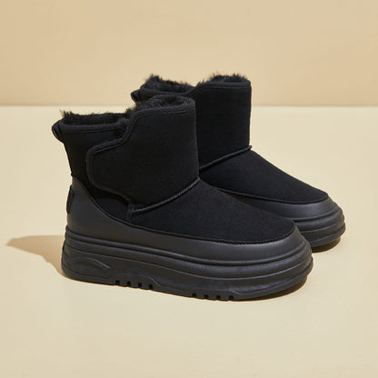 Fleece high-top snow boots women's popular winter new student ins Korean version of thermal casual shoes cotton shoes RD7340