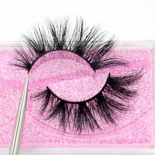 qgtao Mink Eyelashes 3D Mink Hair False Eyelashes Natural Thick Long Eye Lashes Fluffy Makeup Beauty Extension Tools