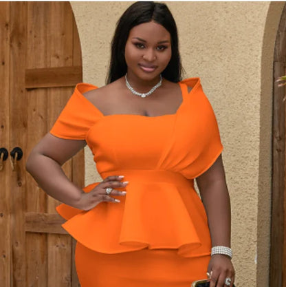 qgtao White Tops Off Shoulder Spaghetti Strap Peplum Blouses Sexy Women Party Fashion Plus Size Evening Cocktail Shirts Bluas
