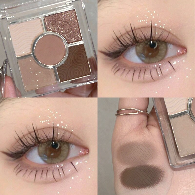 8 Colors Waterproof Earth Color Shiny Eyes Cosmetic Natural Eye Makeup Multichrome Eyeshadow Palette Cosmetic Eye Color Box