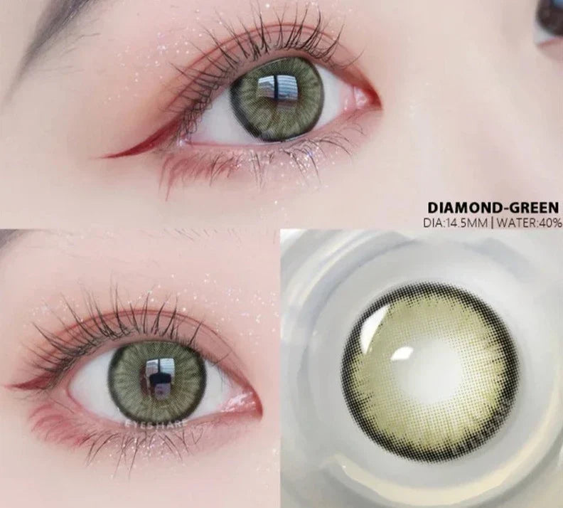 1 Pair New Colored Contact Lenses for Eyes Korean Lens Natural Big Eye Lenses Brown Lenses Blue Eye Contacts Red Lenses