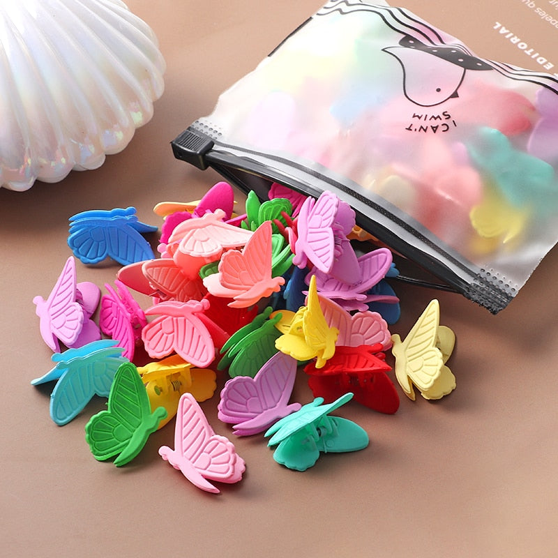 40Pcs Girls Cute Colorful Hair Clips Flower Star Crown Small Hair Claws Kids Sweet Hairpin Cartoons Fashion Hair Accessories