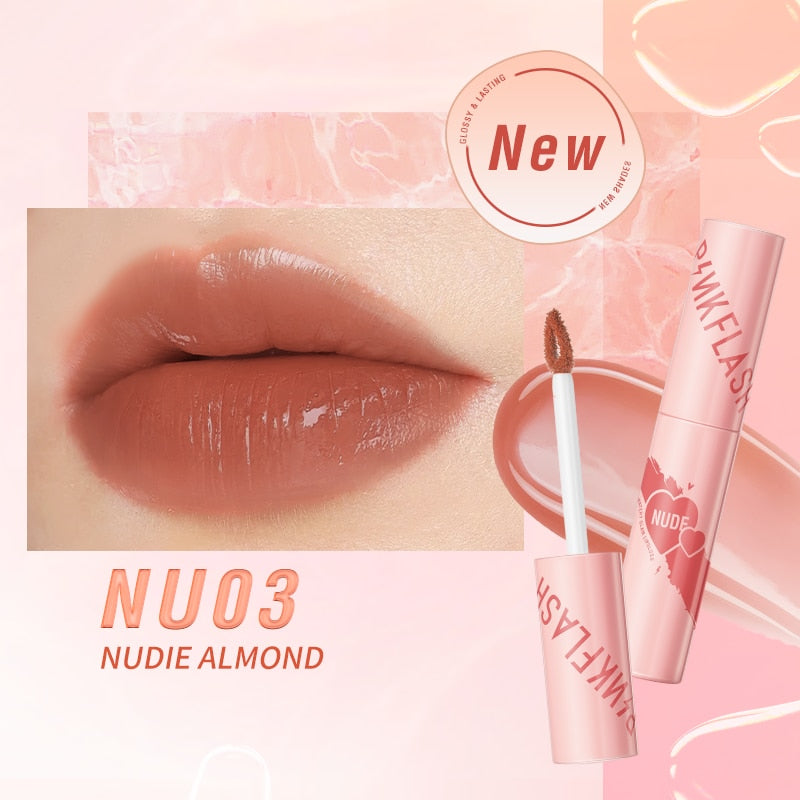 Super Glossy Mosturizing Liquid Lipstick Waterproof Long-lasting Non-sticky High Pigment Lip Gloss Makeup Cosmetics