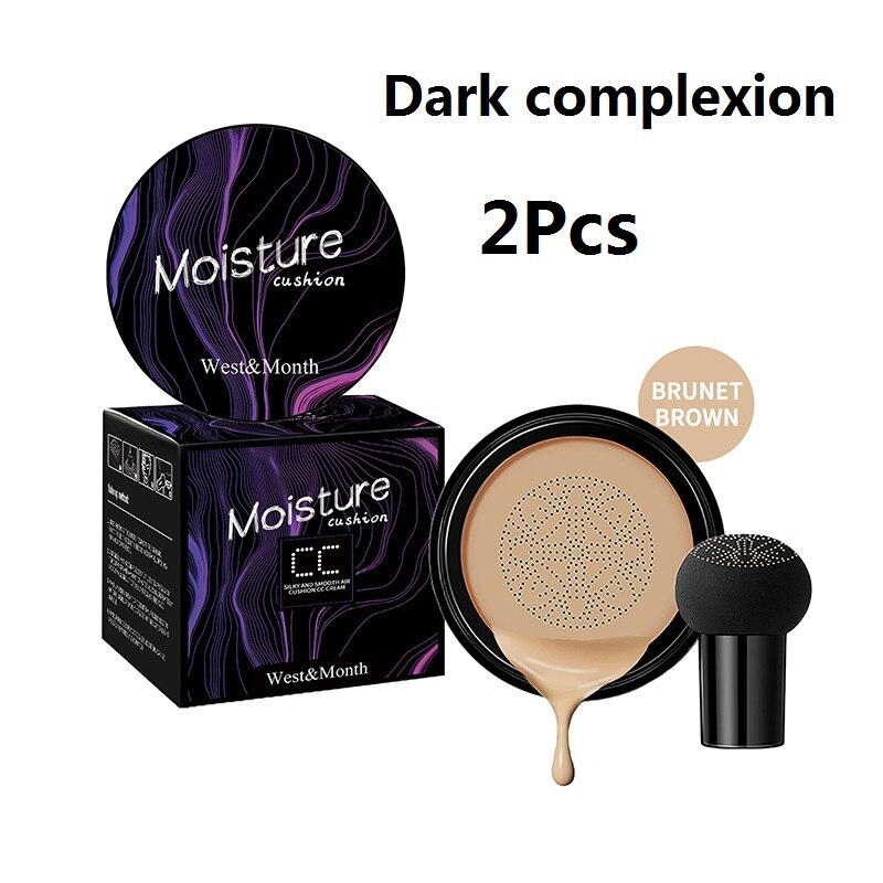 BB Cream Foundation Concealer Air Cushion Mushroom Head CC Whitening Makeup Cosmetics Waterproof Brighten Face Base Tone