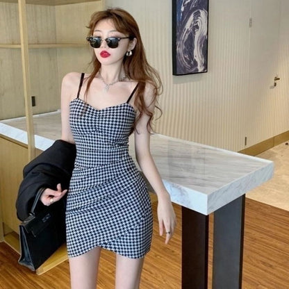 Short plaid dress