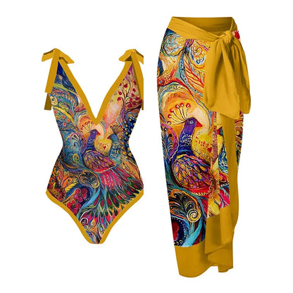 qgtao New Arrival Push Up Women Bikini Set Floral Printed Ruffle Bikinis Strappy Bandage Swimwear Brazilian Biquini Bathing Suit