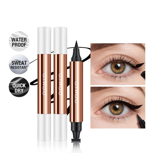 Black Eye Liner Stamp Eyeliner Pencil Waterproof Smudge-proof Liquid Eyeliner Easy Cat Eye Stencil Makeup Tool for Eyes