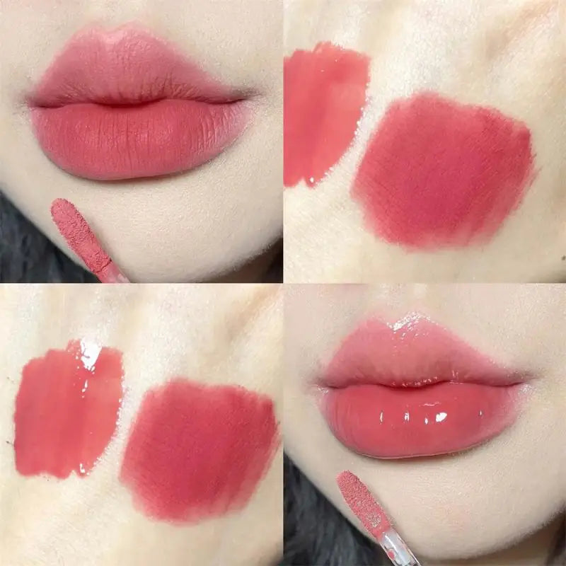 qgtao 11Colors Double Head Lip Gloss Matte Velvet Sexy Red Tint Liquid Lipstick Waterproof Mirror Water Lip Glaze Lips Makeup Cosmetic